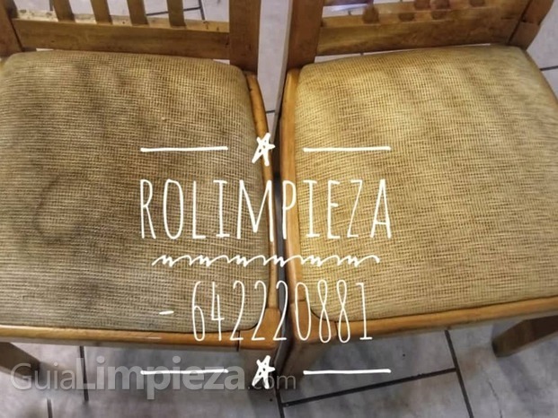Limpieza de sillas de restaurantes